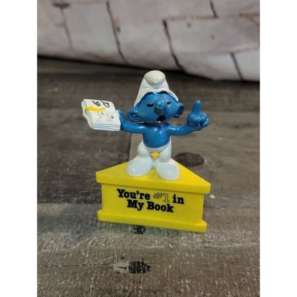 Schleich Smurf blue you're #1 in my book toy figure - Picture 1 of 7